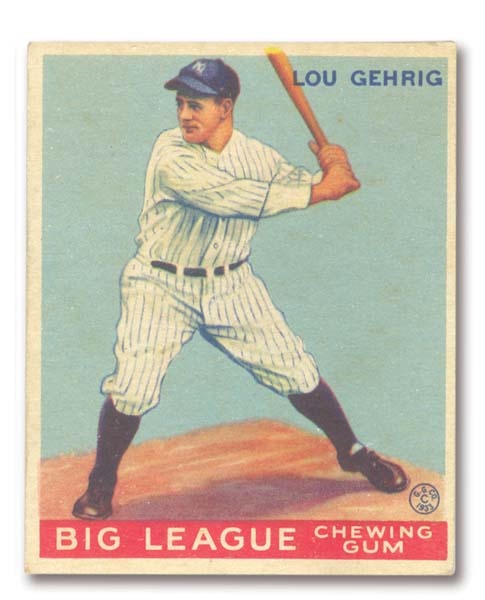 Sports Cards - 1933 Goudey Lou Gehrig #92
