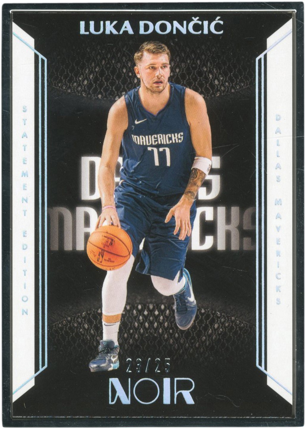 Modern Sports Cards - 2019-20 Panini Noir Statement Edition Silver Frame #210 Luka Doncic 23/25