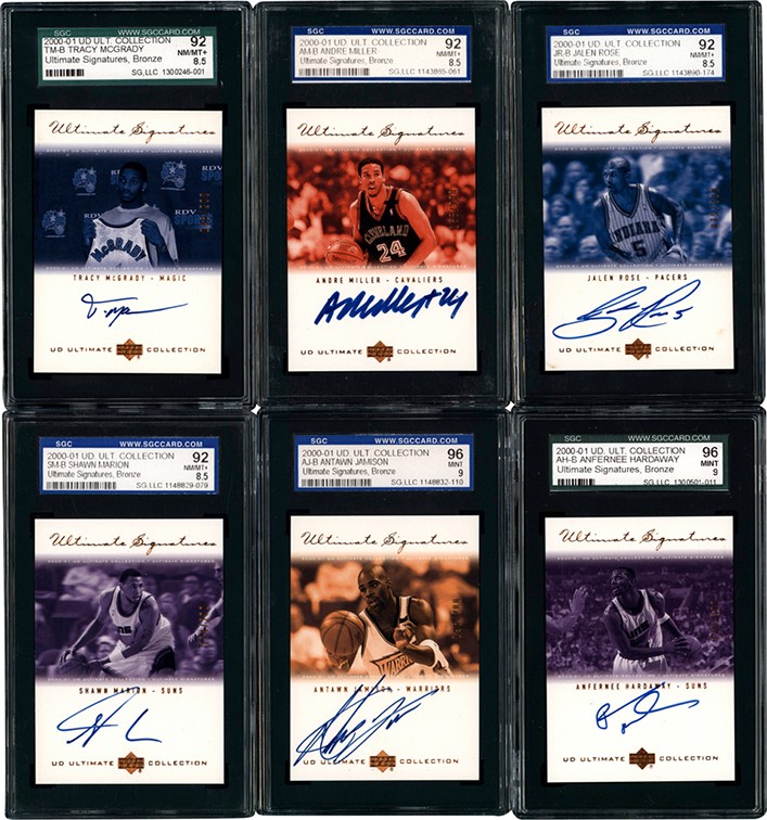 Modern Sports Cards - 2000-21 Ultimate Collection Ultimate Signatures Bronze SGC Graded Near Complete Set (13/15)