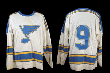 Hockey Sweaters - 1970-71 Frank St. Marseille St. Louis Blues Game Worn Jersey