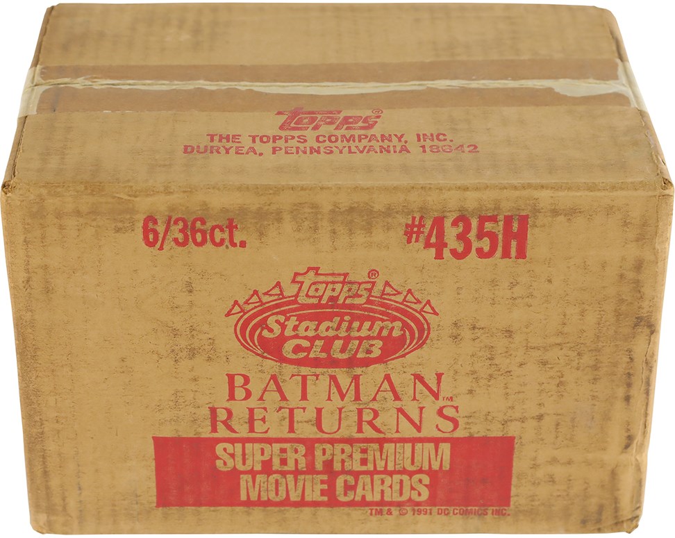 Unopened Boxes, Packs And Cases - 1992 Stadium Club Batman Returns Sealed 6/36 Case