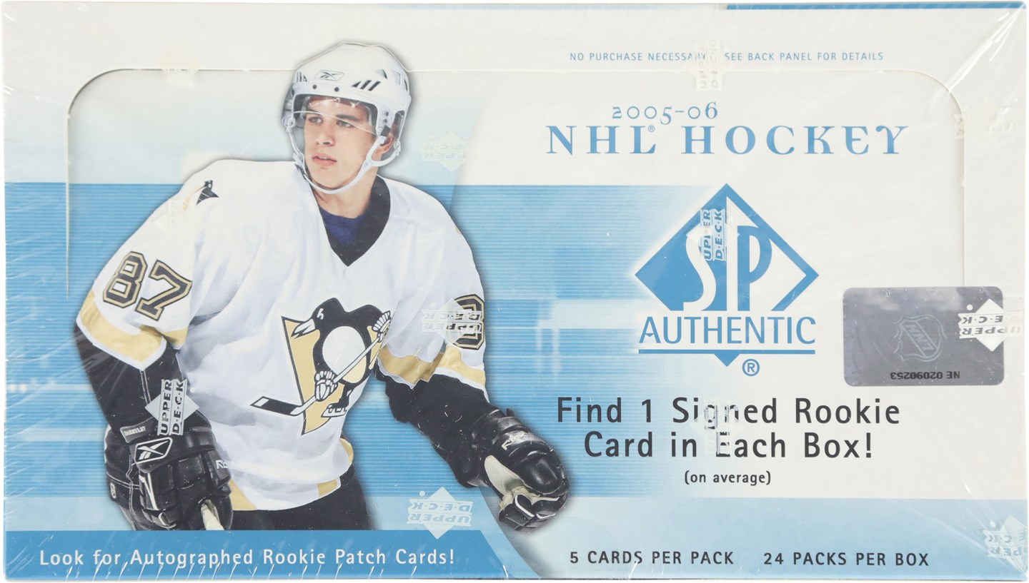 Unopened Boxes, Packs And Cases - 2005-2006 SP Authentic Hockey Unopened Box Crosby & Ovechkin Rookie Year