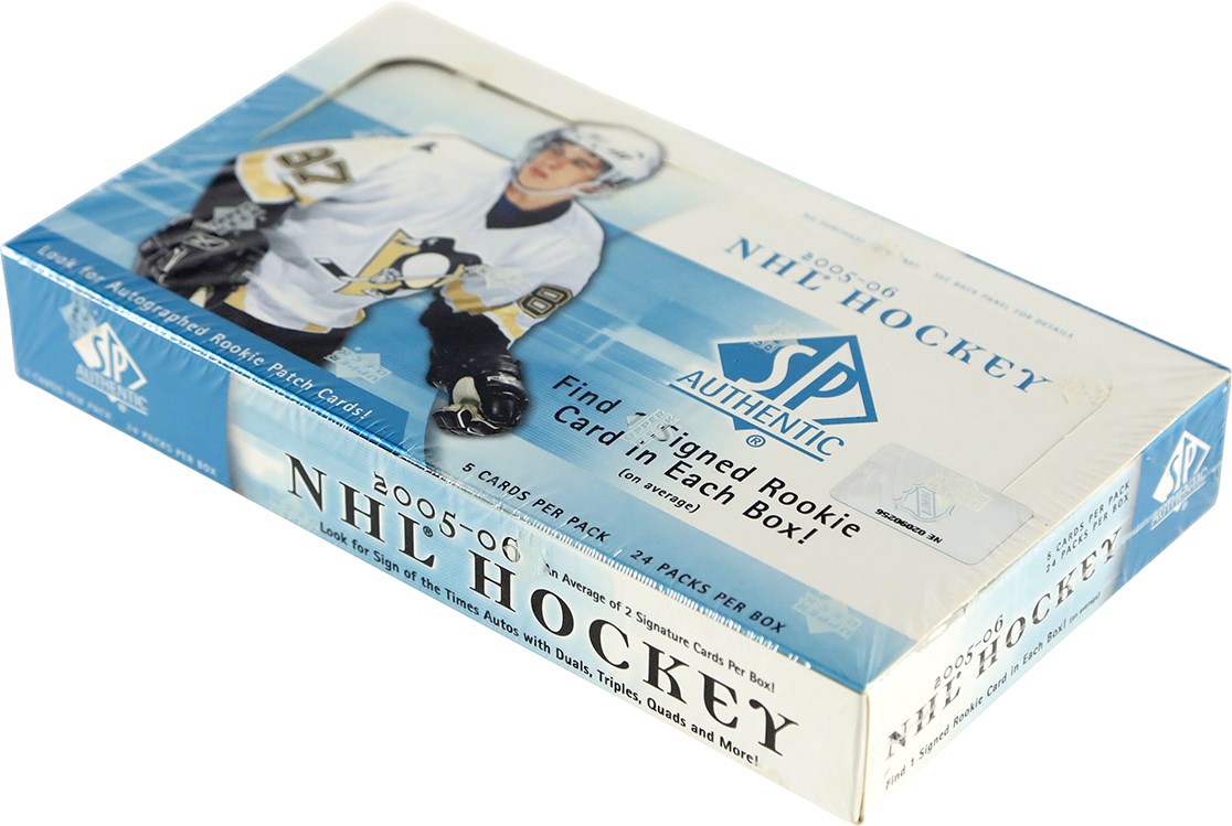 Unopened Boxes, Packs And Cases - 2005-2006 SP Authentic Hockey Unopened Box Crosby & Ovechkin Rookie Year