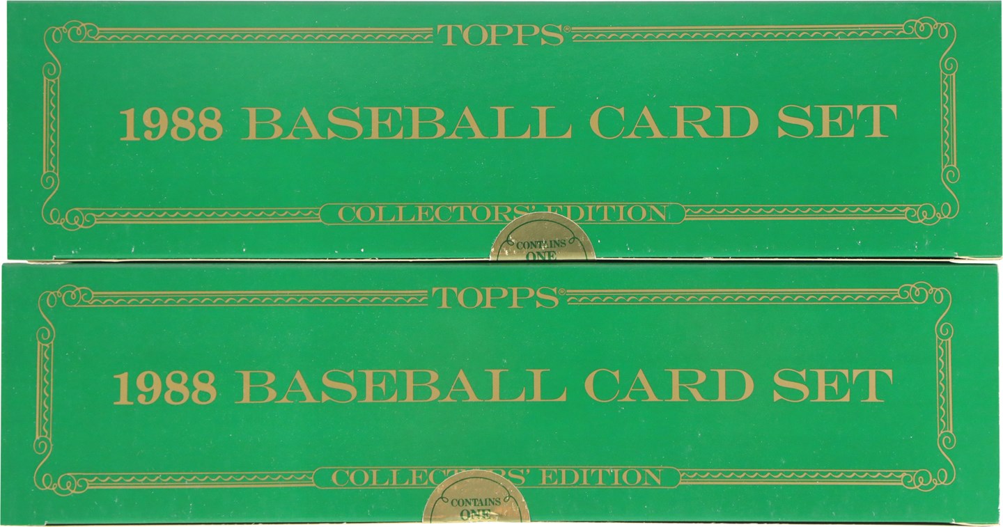 Unopened Boxes, Packs And Cases - 1988 Topps Tiffany Factory Sealed Complete Set Pair (2)
