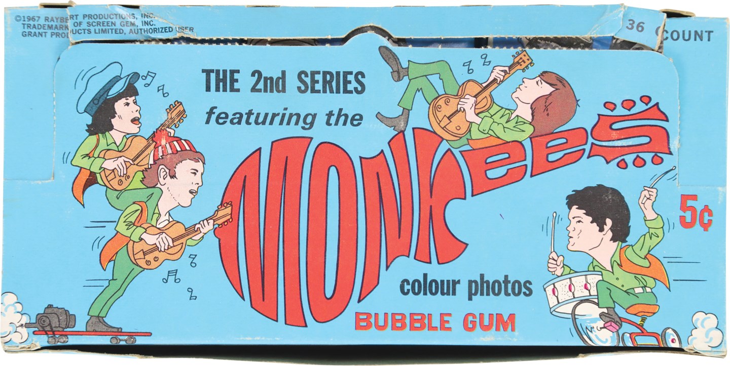 Unopened Boxes, Packs And Cases - 1967 Donruss The Monkees Series 2 Canadian 36-Count Unopened Wax Box