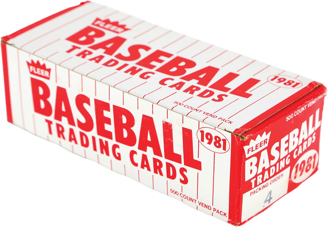 Unopened Boxes, Packs And Cases - 1981 Fleer Baseball Unsearched Vending Box (500)