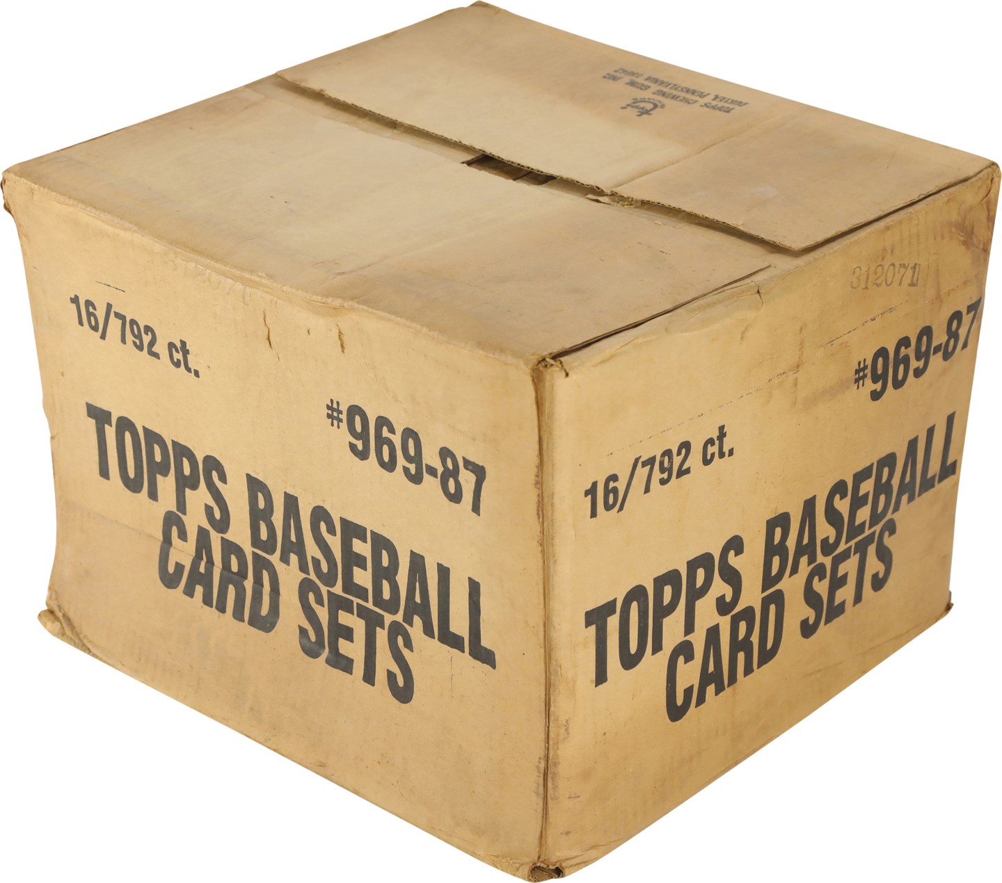 Unopened Boxes, Packs And Cases - 1987 Topps Baseball Factory Set Case w/16 Sealed Complete Sets