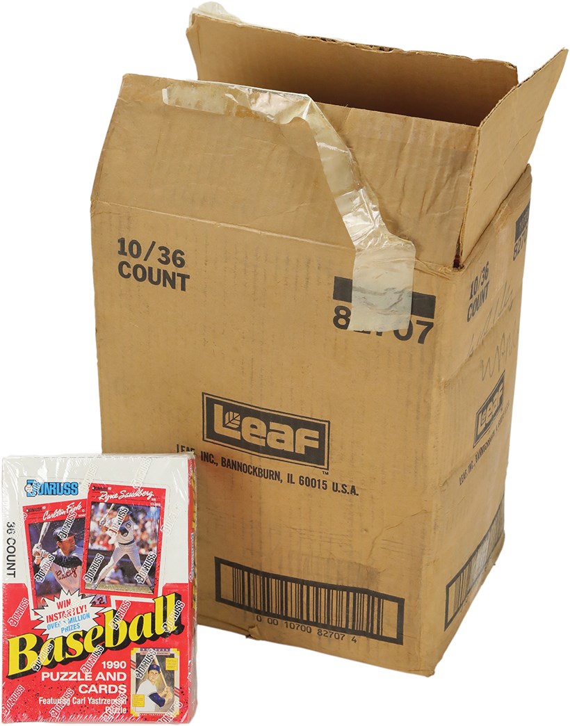 Unopened Boxes, Packs And Cases - 1990 Donruss Baseball Wax Box Case w/10 Sealed Boxes