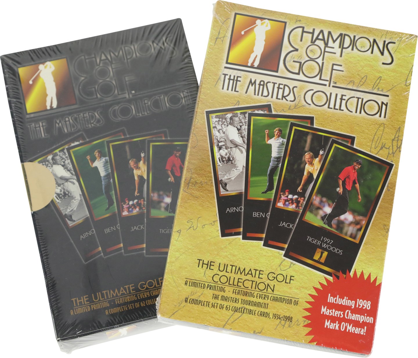 Unopened Boxes, Packs And Cases - 1997 & 1998 Champions of Golf The Master Collection Unopened Factory Set Duo