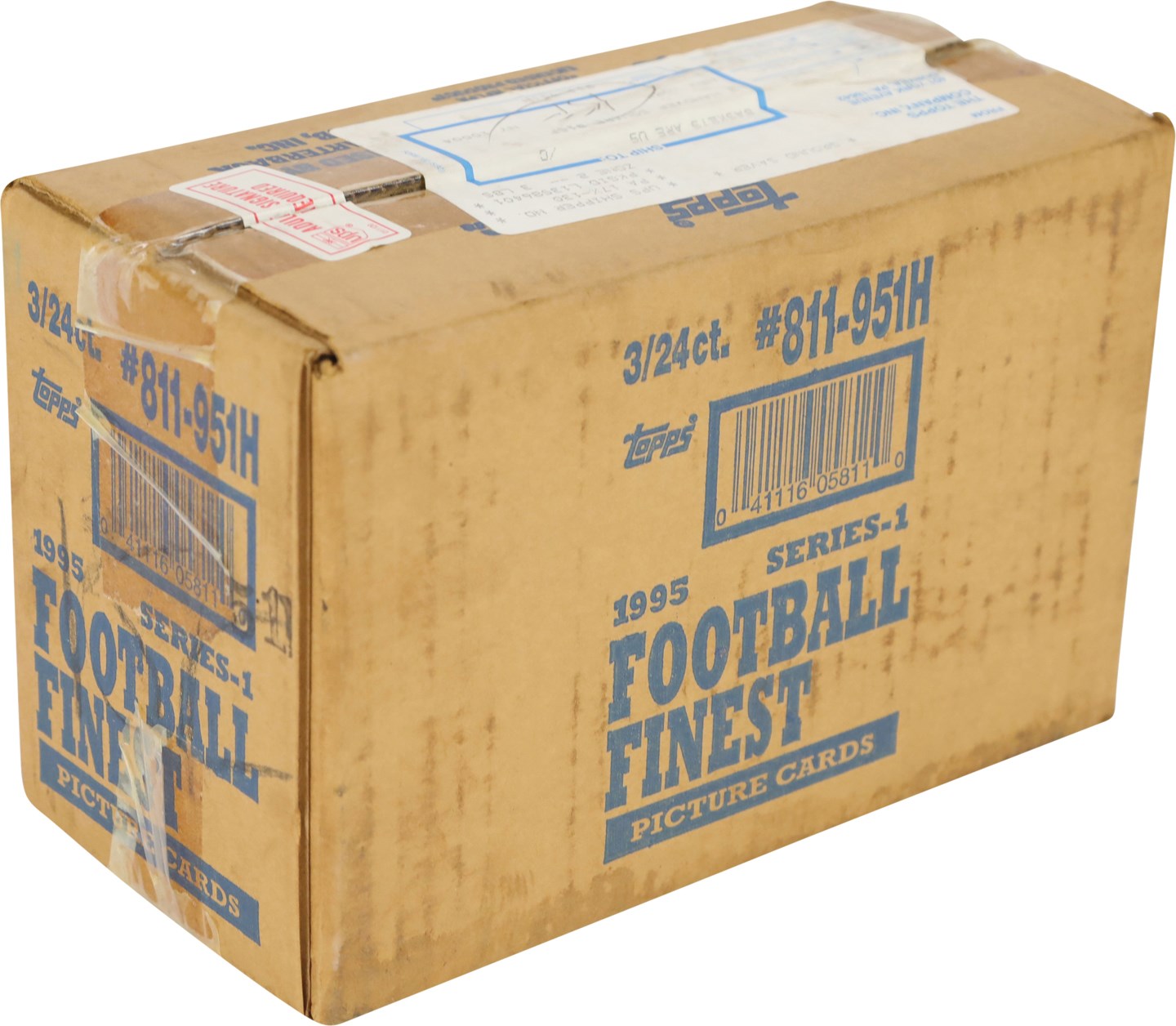 Unopened Boxes, Packs And Cases - 1995 Topps Finest Football Series 1 Factory Sealed 3 Box Case (1)