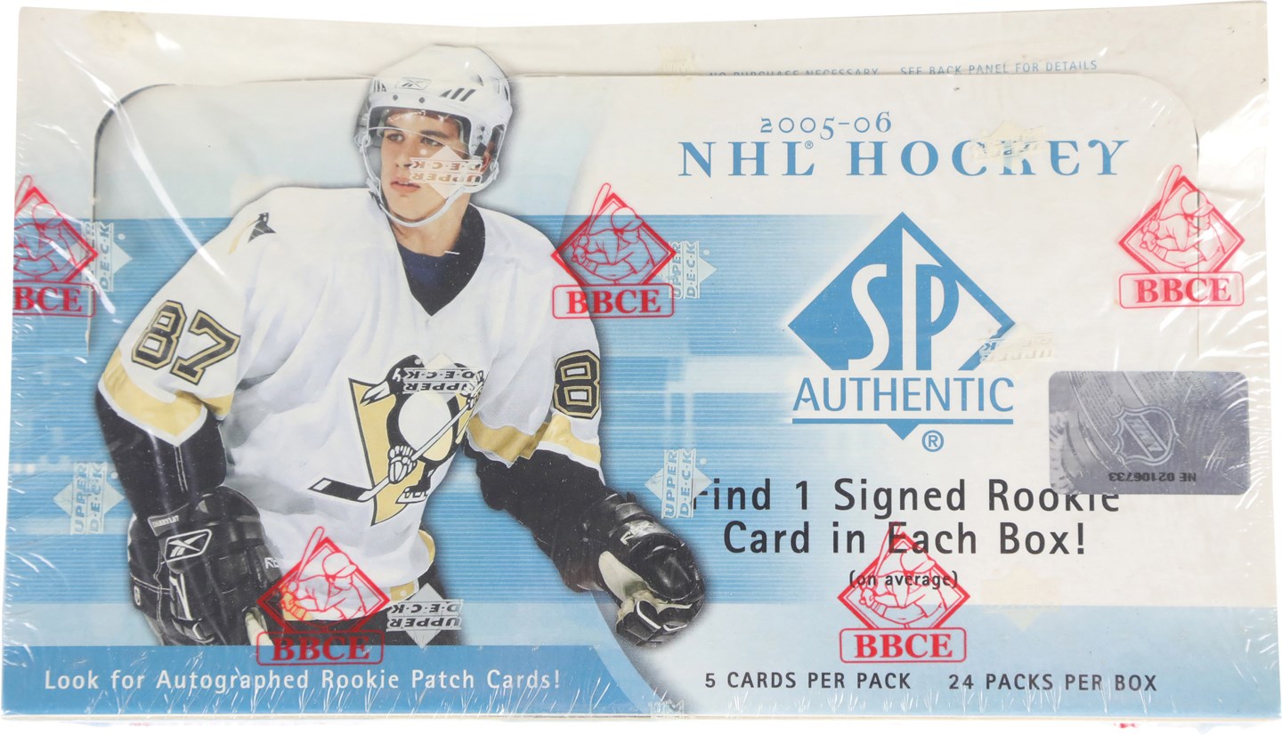 Unopened Boxes, Packs And Cases - 2005-2006 Upper Deck SP Authentic Hockey Unopened Wax Box (BBCE)