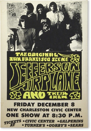 Posters and Handbills - 1968 Jefferson Airplane Boxing Style Poster (14x22”)