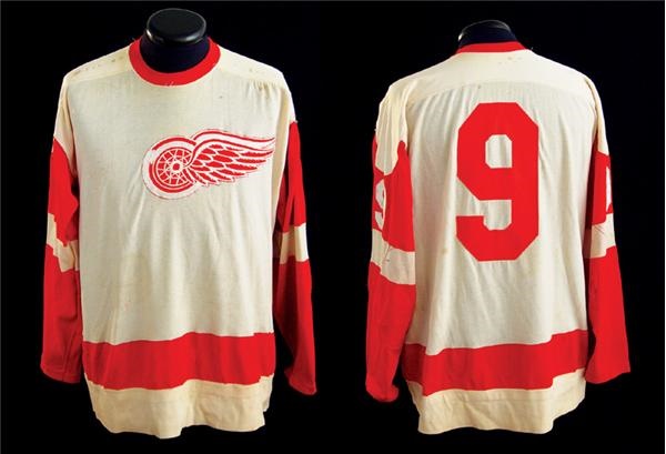 Hockey Sweaters - 1960’s Gordie Howe Detroit Red Wings Game Worn Jersey