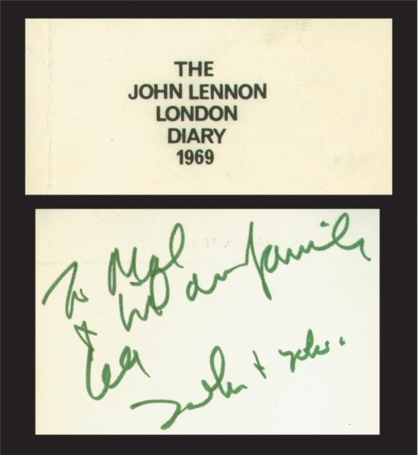 The Beatles - John Lennon Inscribed Diary