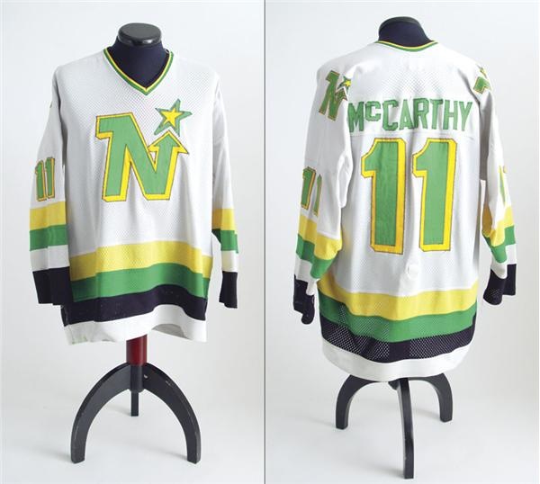 Hockey Sweaters - 1981-82 Tom McCarthy Game Worn Minnesota North Stars Jersey