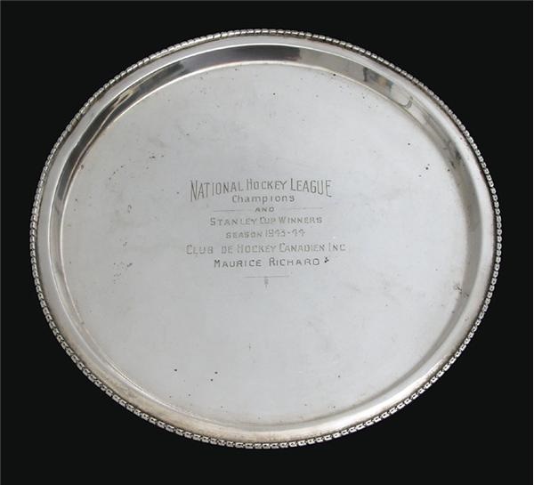Hockey Rings and Awards - Maurice Richard Stanley Cup Plate (10")