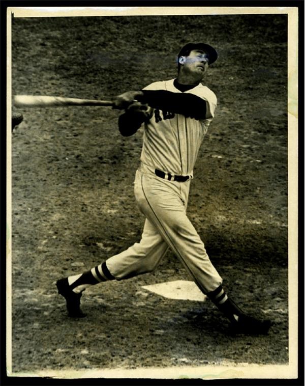 Ted Williams - Ted Williams Last Home Run Wire Photo (7x9")