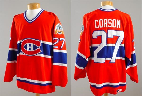 Hockey Sweaters - Shayne Corson Montreal Canadiens 1989 Stanley Cup Finals Game Worn Jersey