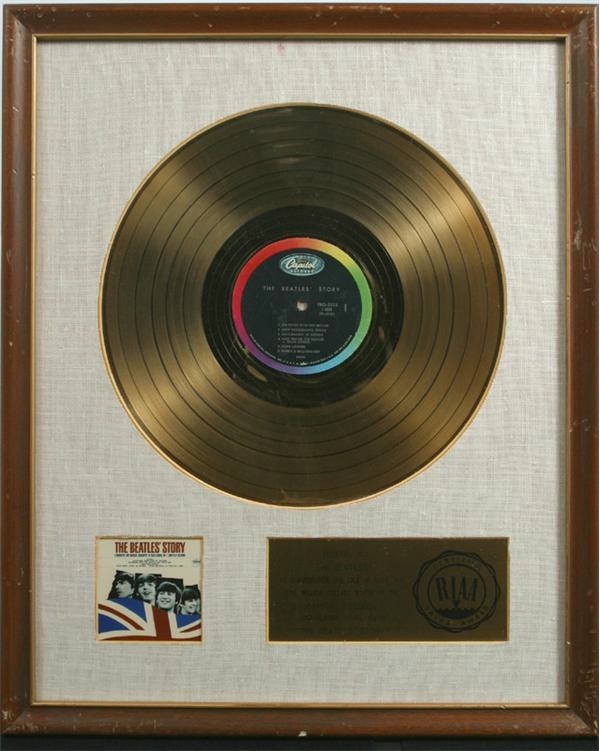 The Beatles - "The Beatles Story" Gold Record