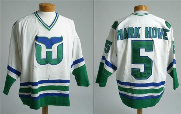 Hockey Sweaters - 1980-81 Mark Howe Game Used Hartford Whalers Jersey