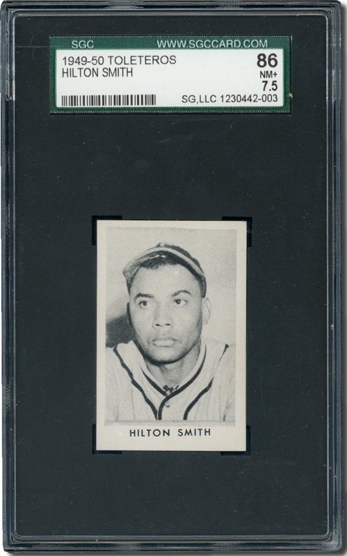 Negro League and Latin Cards - 1949-50 Toleteros Hilton Smith SGC 86 NM+7.5