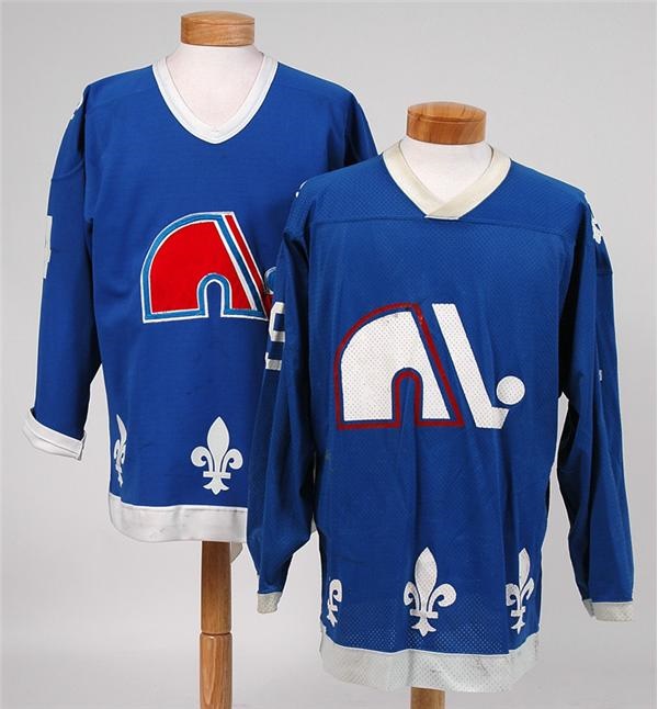 WHA - NHL & WHA Quebec Nordiques Game Worn Jersey Lot (2)