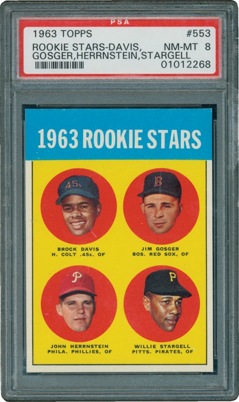June 2005 Internet Auction - 1963 Topps #553 Willie Stargell Rookie PSA 8