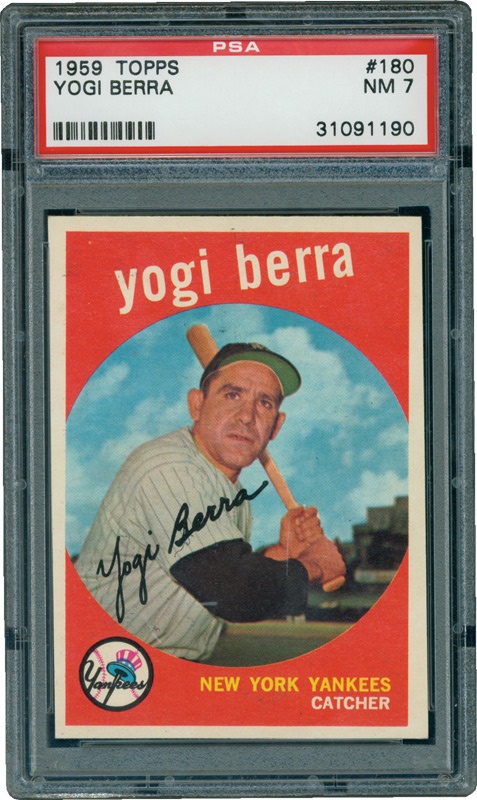 June 2005 Internet Auction - 1959 Topps #180 Yogi Berra PSA 7 NRMT