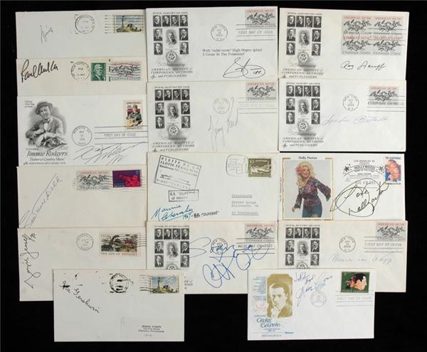 June 2005 Internet Auction - Singers & Songwriters Signed 1st Day Cover Collection (15)