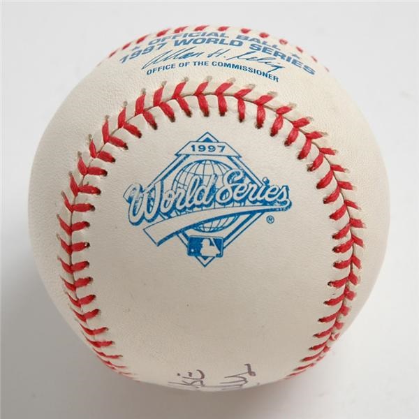 June 2005 Internet Auction - 1997 Game Used World Series Baseball