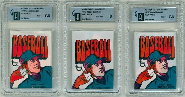 Vintage Cards - 1972 Topps and OPC Baseball Wax Packs (6)