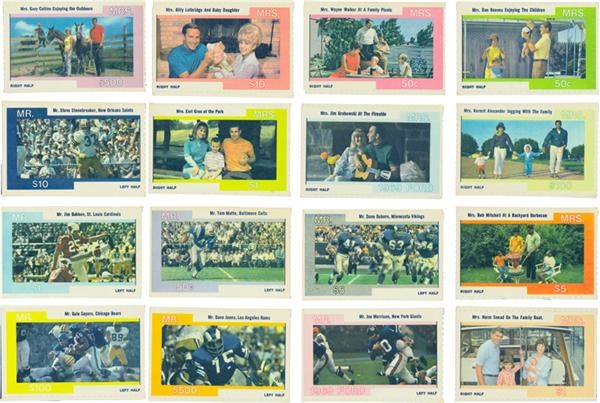 Vintage Cards - 1968 American Oil Mr. & Mrs. Football (16)