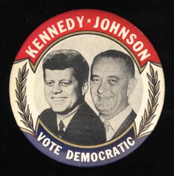 Historical - Kennedy-Johnson Political Pin