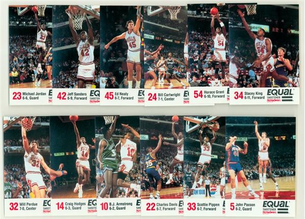 Vintage Cards - 1989-90 Equal Chicago Bulls Set With Michael Jordan