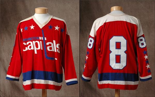 Hockey Sweaters - 1975-76 Gord Smith Game Worn Capitals Jersey