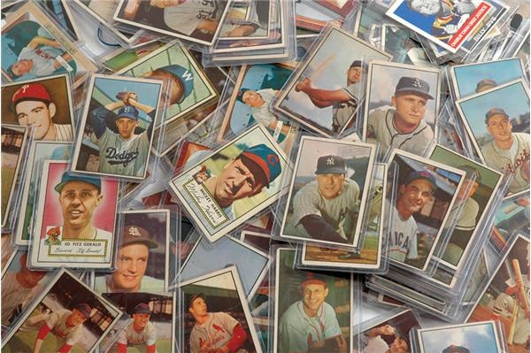 Sports and Non Sports Cards - Vintage Shoebox Baseball & Football Card Collection