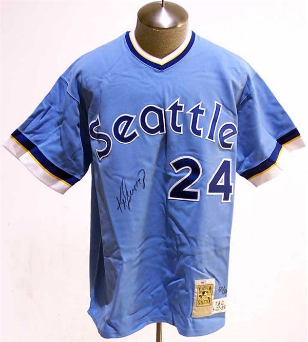 Autographs Baseball - Signed Ken Griffey Jr. TBC Seattle Mariners Jersey UDA