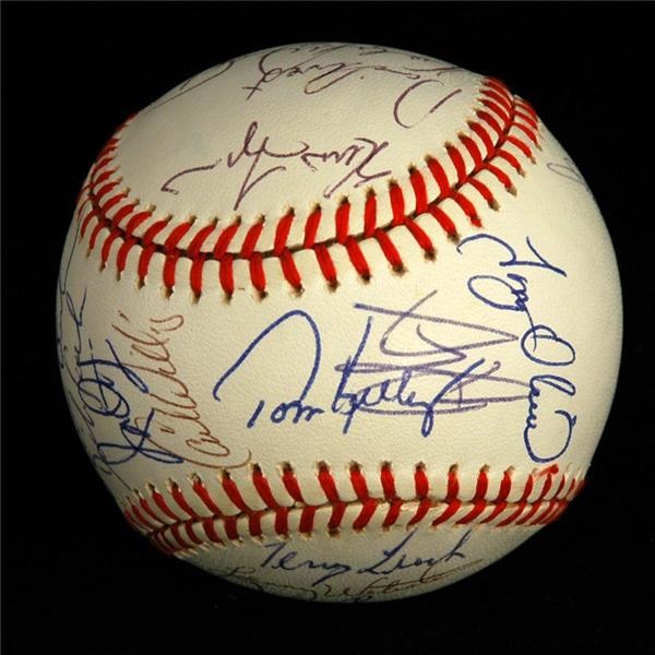 Autographs Baseball - 1991 Minnesota Twins Champions Team Signed Baseball