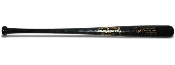 Autographs Baseball - Johnny Bench Signed Limited Edition 1989 Hall of Fame Black Baseball Bat