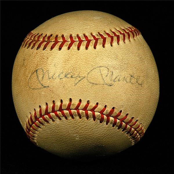 Autographs Baseball - Mickey Mantle Vintage Single Signed Baseball