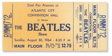 The Beatles - August 30, 1964 Ticket