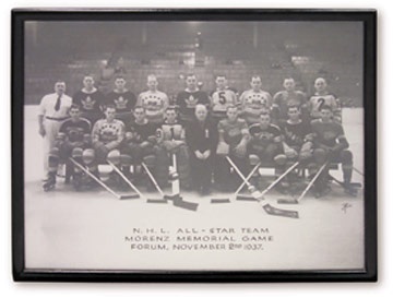 WHA - 1937 Howie Morenz Memorial Game All Star Team Photograph (11x14")
