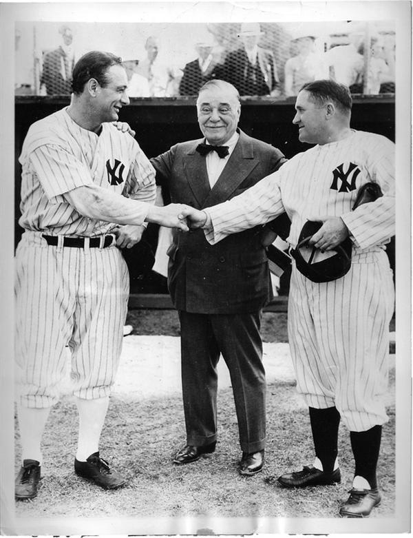Babe Ruth and Lou Gehrig - LOU GEHRIG 
 (1903-1941)<br>Manager & Captain, 1938