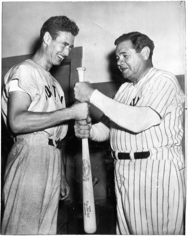 Babe Ruth and Lou Gehrig - BABE RUTH & TED WILLIAMS
Slugger, 1943