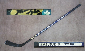 WHA - 1980's Guy Lafleur Game Used Stick