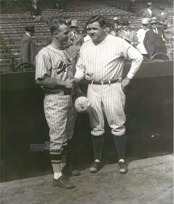 Babe Ruth and Lou Gehrig - Ruth and Bottomley