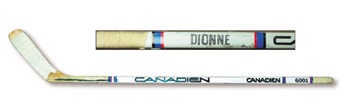 WHA - 1980's Marcel Dionne Game Used Stick