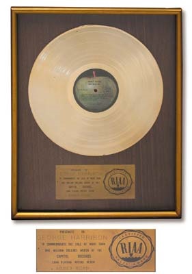 The Beatles - The Beatles Abbey Road Gold Record Award
