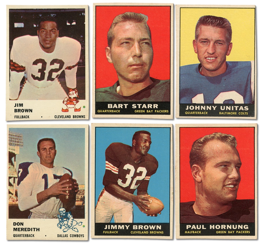 Sports and Non Sports Cards - 1961 Topps and Fleer Football Partial Sets (2)