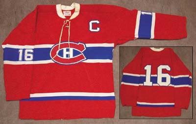 Hockey Sweaters - 1970's Henri Richard Montreal Canadiens Game Worn Jersey